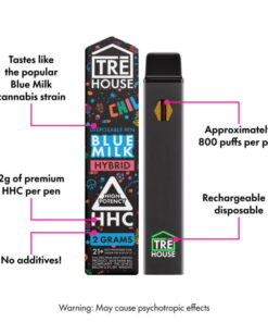 Shop Blue Milk HHC Vape Pen Hybrid 2g for smooth flavor and balanced effects. A creamy, easy-to-use HHC vape pen.