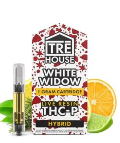 Shop Live Resin THC-P Cartridge White Widow Hybrid 1g for smooth flavor and balanced effects. Premium live resin with a classic White Widow profile.